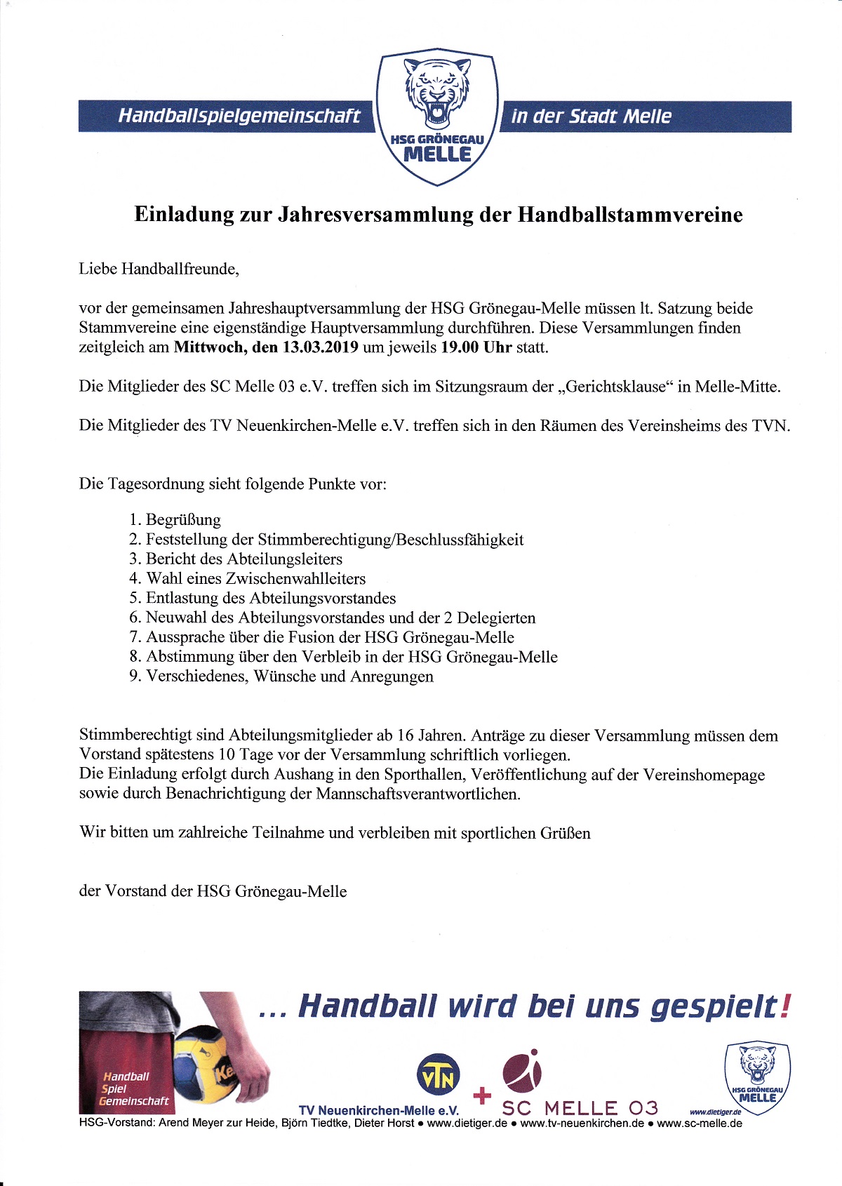 JHV Stammvereine 2019